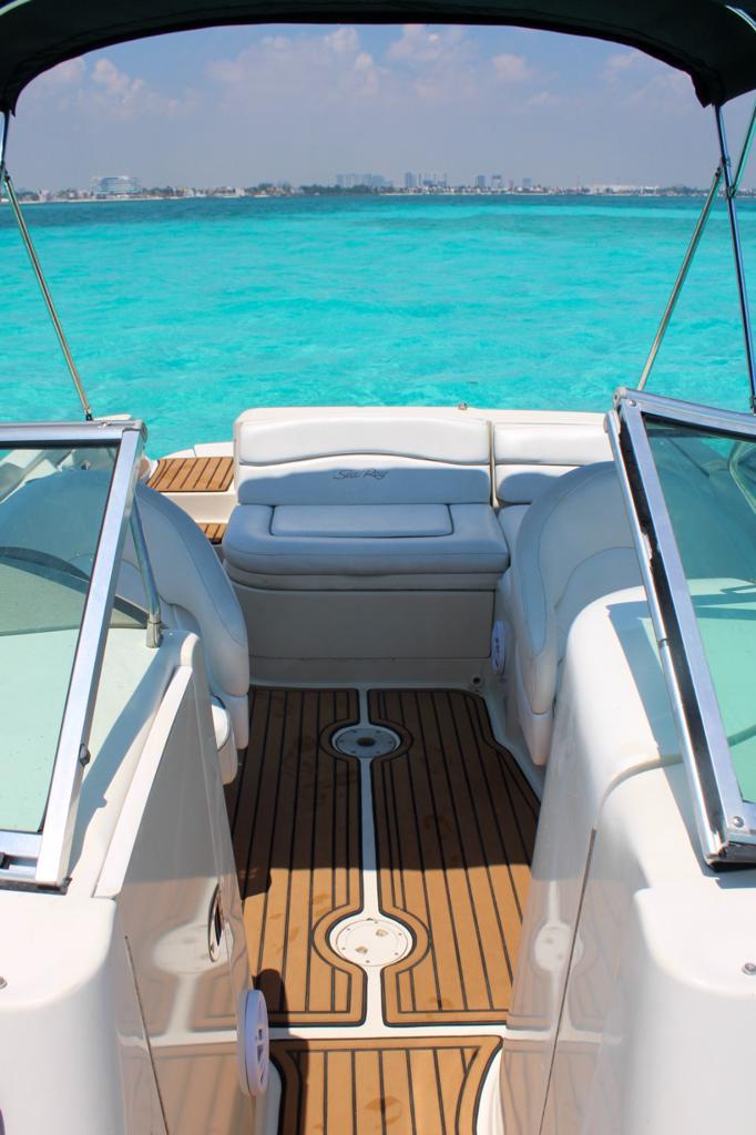 27 FT - SEARAY SUNDANCER- LBT - UP TO 8 PAX - STARTING FROM $10,000 MXN -ISLA MUJERES