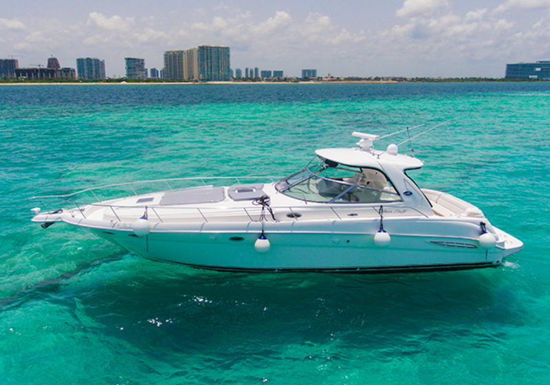 46 FT - SEA RAY SUNDANCER  - HMPTN - UP TO 15 PAX - STARTING FROM $19,000 MXN - ISLA MUJERES